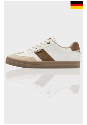s.OLIVER 13609, Fehér-Bézs Sneaker