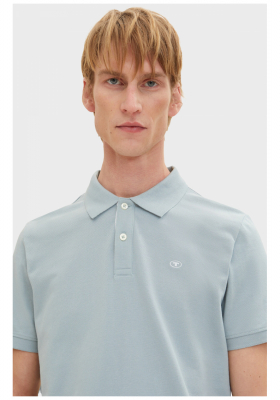 TOM TAILOR 1006, Jégkék Színű Rövid Ujjú Ingpóló