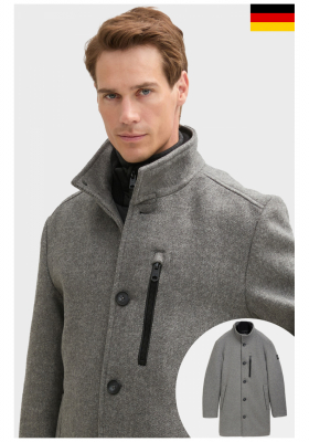 TOM TAILOR 3708, Szürke Szövetkabát