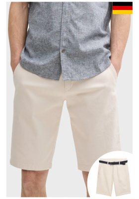 TOM TAILOR 4707, Bézs Chino Rövidnadrág