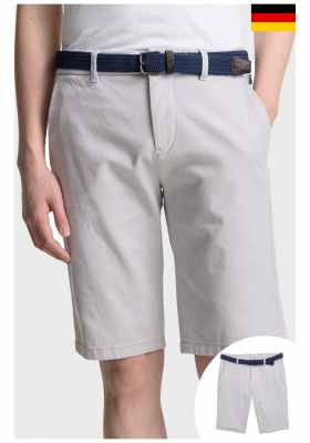 TOM TAILOR 4707, Halványszürke Chino Rövidnadrág