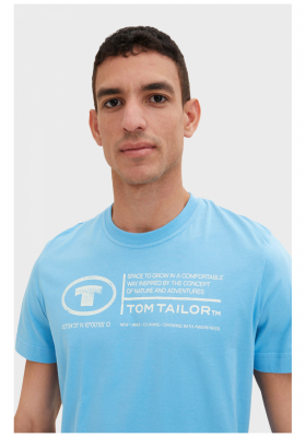 TOM TAILOR 5611, Világoskék Rövid Ujjú Póló