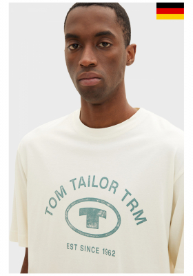 TOM TAILOR 5618, Bézs Rövid Ujjú Póló