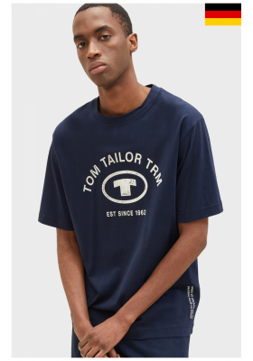 TOM TAILOR 5618, Sötétkék Rövid Ujjú Póló