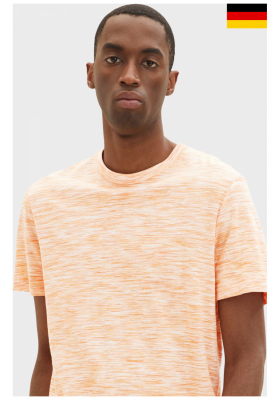 TOM TAILOR 5625, Narancssárga Rövid Ujjú Póló