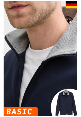 TOM TAILOR 5645, Sötétkék Cipzáros Pulóver