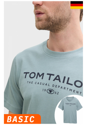 TOM TAILOR 5773, Mentazöld Rövid Ujjú Póló