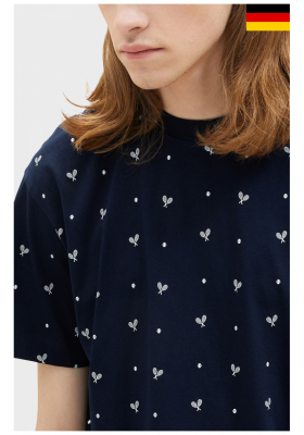 TOM TAILOR 6453, Sötétkék Rövid Ujjú Póló