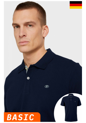 TOM TAILOR 7713, Sötétkék Rövid Ujjú Ingpóló