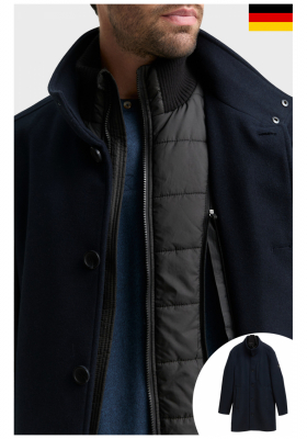 TOM TAILOR 8486, Sötétkék 2in1 Szövetkabát