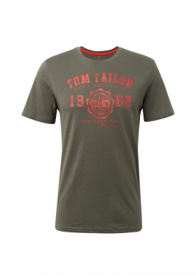 TOM TAILOR Basic 8637, Zöld Rövid Ujjú Póló