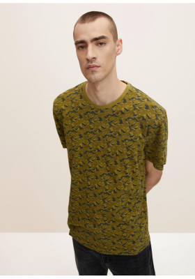 TOM TAILOR Camo 62, Zöld Rövid Ujjú Póló