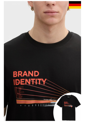 TOM TAILOR DENIM 5023, Fekete Rövid Ujjú Póló