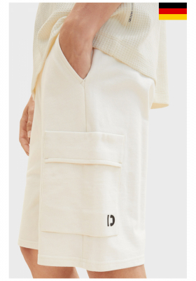 TOM TAILOR DENIM 5679, Fehér Cargo Rövidnadrág