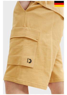 TOM TAILOR DENIM 5679, Sárga Cargo Rövidnadrág