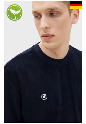 TOM TAILOR DENIM 6458, Sötétkék Rövid Ujjú Póló