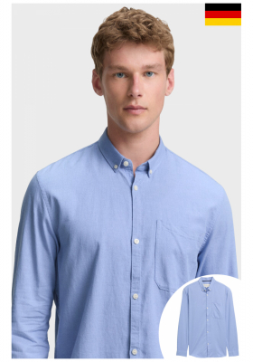 TOM TAILOR DENIM 7346, Kék Hosszú Ujjú Ing