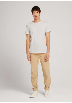 TOM TAILOR DENIM Relaxed Cord 9041, Bézs Jogger Kordnadrág