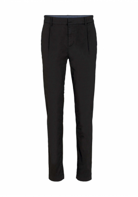 TOM TAILOR DENIM Twill 3623, Fekete Chinonadrág