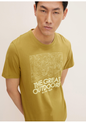 TOM TAILOR Outdoors 52, Zöld Rövid Ujjú Póló