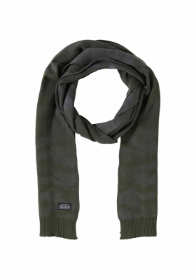 TOM TAILOR Scarf w. Camouflage 1884, Zöld Sál