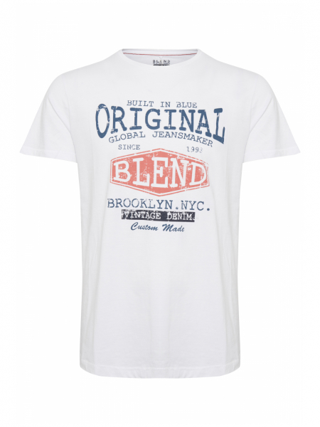 BLEND Basic 8054, Fehér Rövid Ujjú Póló