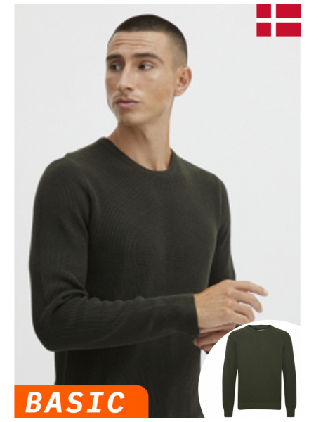 BLEND Codford 4336, Zöld Kötött Pulóver
