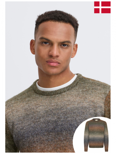 BLEND Dannie 8569, Barna Kötött Pulóver