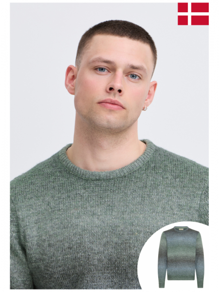 BLEND Dannie 8569, Kék Kötött Pulóver