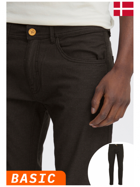 BLEND Edford 7076, Fekete Chinonadrág Twister Fit, NOOS