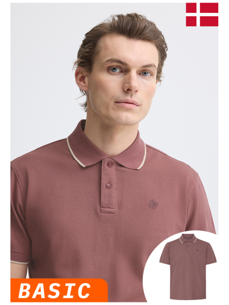 BLEND Edin 0425, Vad Gyömbér Színű Ingpóló NOOS