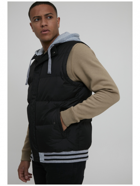 BLEND Hoody Vest 3196, Fekete  Mellény