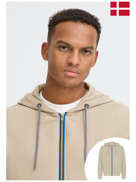 BLEND Juma 0475, Bézs Kapucnis Pulóver