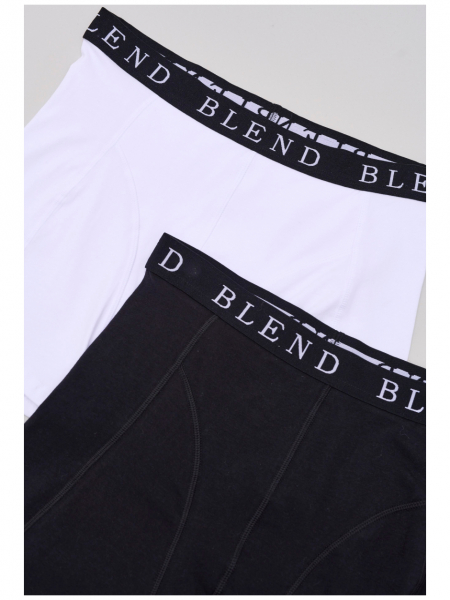 BLEND Ned 1878 2-pack, Fekete-Fehér Boxernadrág Dupla Csomag NOOS