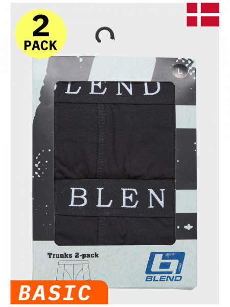 BLEND Ned 1878 2-pack, Fekete Boxernadrág Dupla Csomag, NOOS