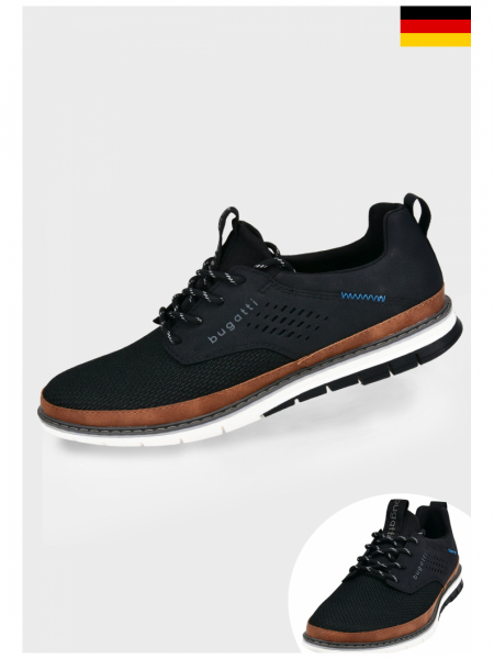 BUGATTI 311-91660, Fekete Sneaker