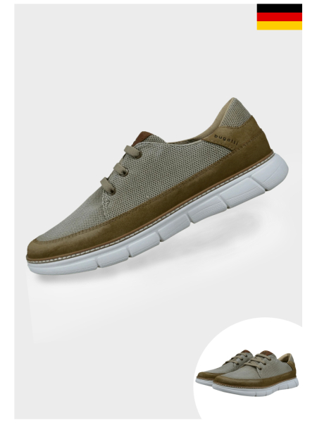 BUGATTI 321ASR02, Bézs Sneaker Félcipő