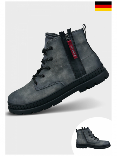 BUGATTI 325-AGB35, Szürke Magasszárú Cipő