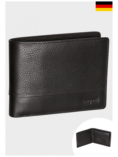 BUGATTI Atlanta 0101, Fekete Bőr Pénztárca