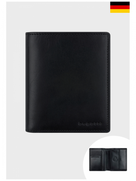 BUGATTI Remo 9901, Fekete Bőr Pénztárca