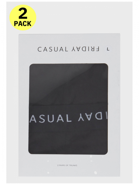 CASUAL FRIDAY 3732, 2-pack, Fekete Boxernadrág, Dupla Csomag, NOOS