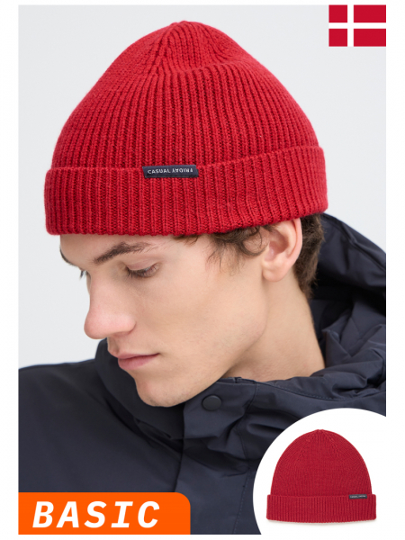 CASUAL FRIDAY Alkin 6112, Piros Kötött Sapka