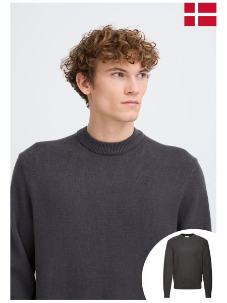 CASUAL FRIDAY Andro 6118, Szürke Kötött Pulóver