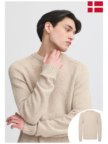 CASUAL FRIDAY Bert 5597, Krémszínű Kötött Pulóver