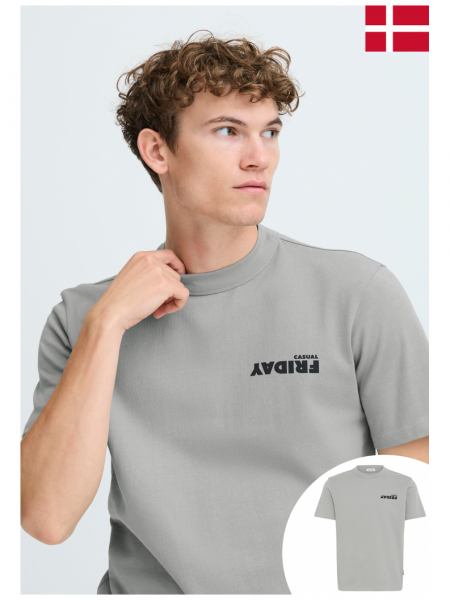 CASUAL FRIDAY Ebott, 6088 Szürke Rövid Ujjú Póló
