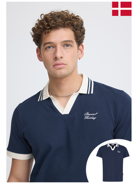 CASUAL FRIDAY Engen 6207, Kék Ingpóló