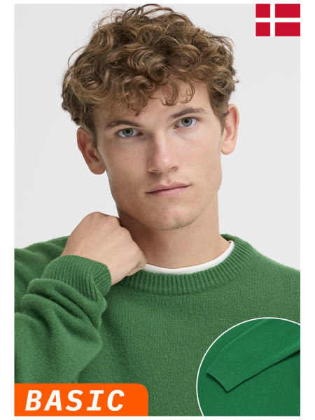 CASUAL FRIDAY Karl 3970, Zöld Kötött Gyapjú Pulóver
