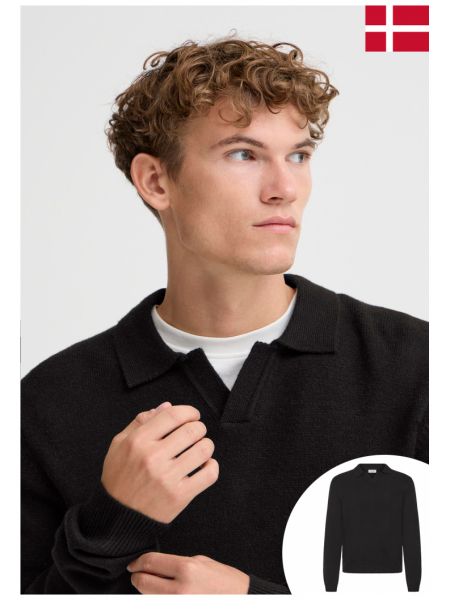 CASUAL FRIDAY Karl 5311, Fekete Kötött Pulóver