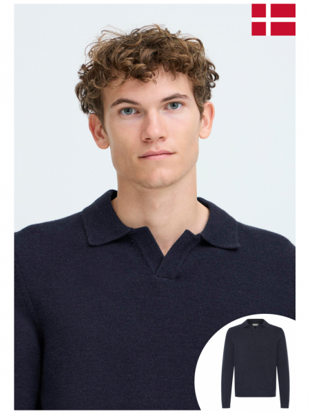 CASUAL FRIDAY Karl 5311, Sötétkék Kötött Pulóver