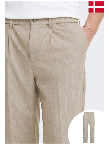 CASUAL FRIDAY Marc 6194, Krémszínű Elegáns Nadrág